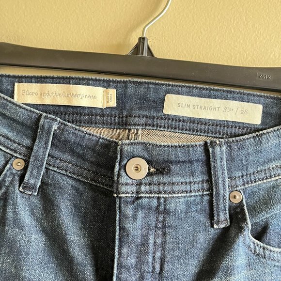 Anthropologie Pilcro and the Letterpress Slim Straight Jeans Mid Rise Size 28 - Picture 4 of 8